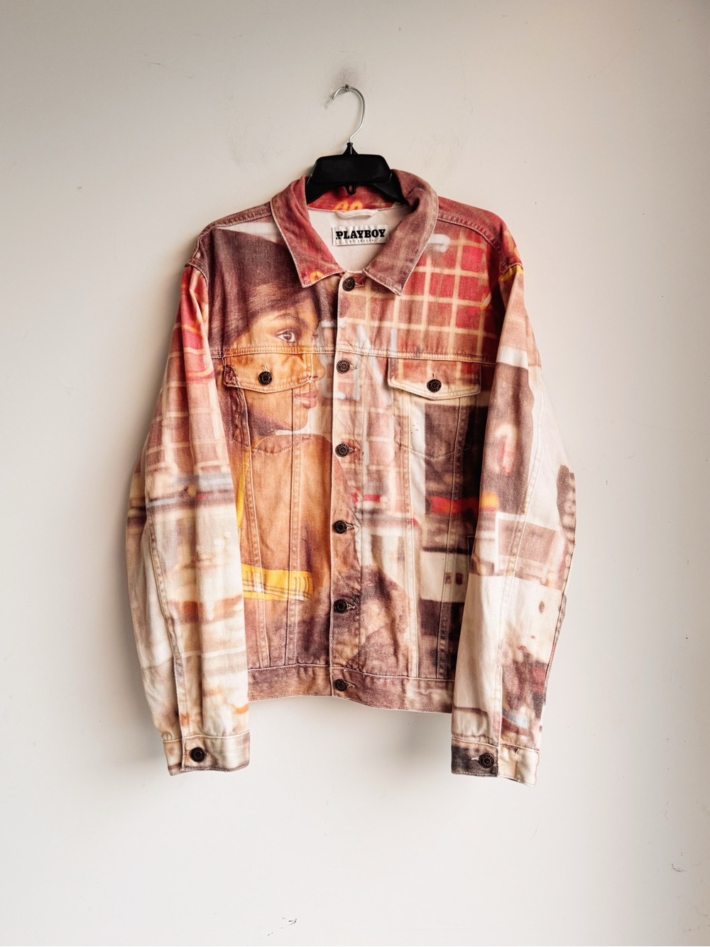 PacSun x Playboy Photo Print Denim Jacket | 100% Cotton | Best Fit Large